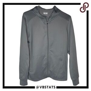 2(X)IST Full ZIP Gray Hoodie Jacket in Size Medium